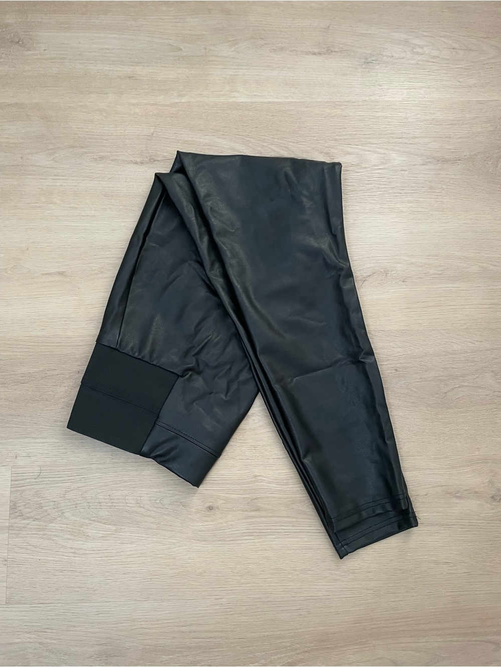 a new day Black Faux Leather Legging Pants
